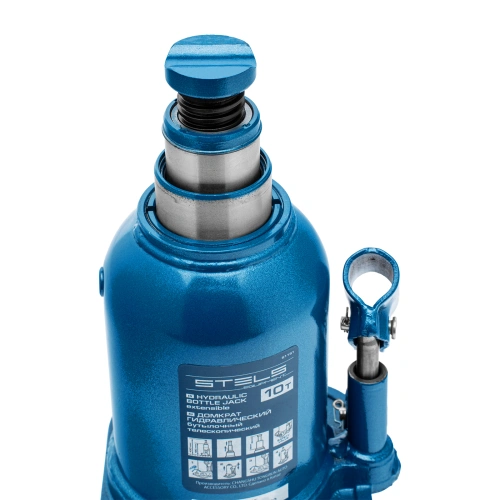 Домкрат гидравлический бутылочный телескопический, 10 т, подъем 180-430 мм Stels по ценам производителя в Челябинске с доставкой по всей России