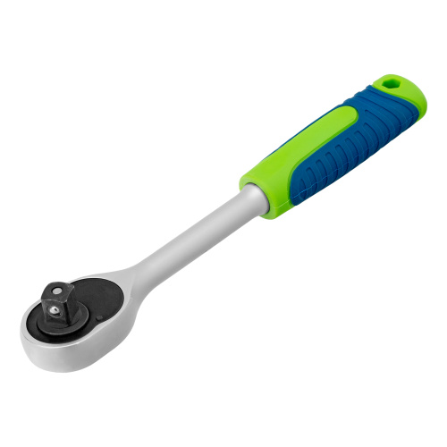 Ключ-трещотка 1/2", 45 зубьев, с быстрым сбросом, матовый хром Сибртех по ценам производителя в Челябинске с доставкой по всей России