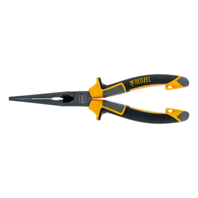 Длинногубцы прямые 205 мм, трехкомпонентные рукоятки Denzel по ценам производителя в Челябинске с доставкой по всей России