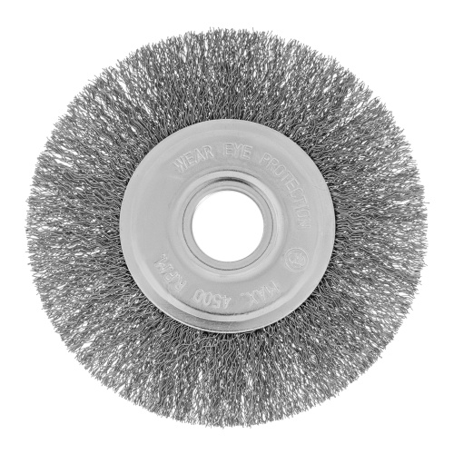 Щетка для УШМ, 125 мм, посадка 22.2 мм, плоская, витая проволока Сибртех по ценам производителя в Челябинске с доставкой по всей России