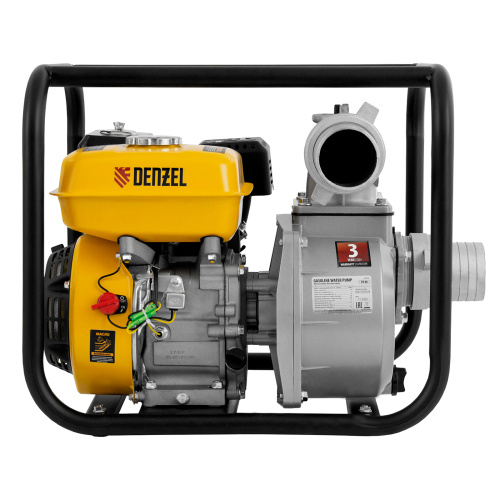 Мотопомпа бензиновая для чистой воды PX-80, 7 л.с, 3", 1000 л/мин, глубина 8 м, напор 30 м Denzel по ценам производителя в Челябинске с доставкой по всей России