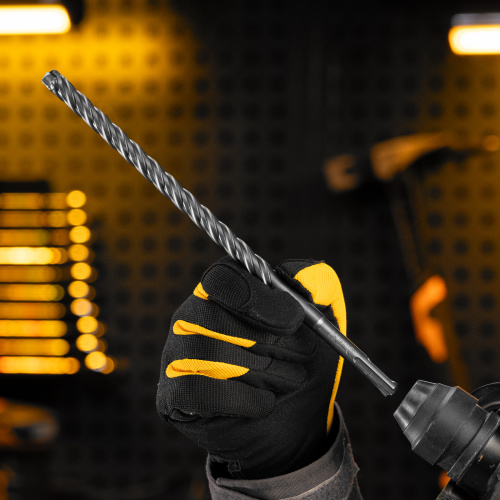 Бур по бетону, цельная крестовая пластина, 12x265 мм, SDS PLUS Denzel по ценам производителя в Челябинске с доставкой по всей России