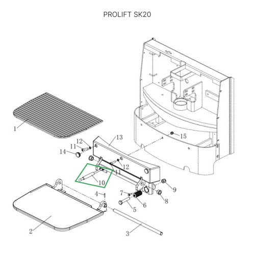Амортизатор платформы оператора для штабелеров SDK, для тележек SK20 по ценам производителя в Челябинске с доставкой по всей России