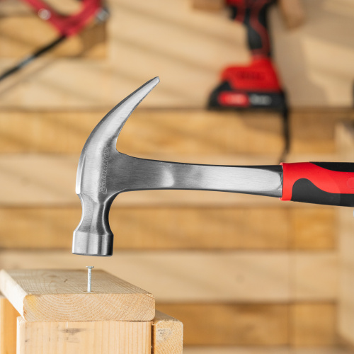 Молоток-гвоздодер, 450 г, цельнометаллический, двухкомпонентная рукоятка Matrix по ценам производителя в Челябинске с доставкой по всей России