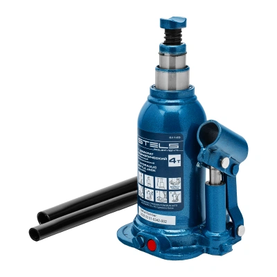 Домкрат гидравлический бутылочный телескопический, 4 т, подъем 170-420 мм Stels