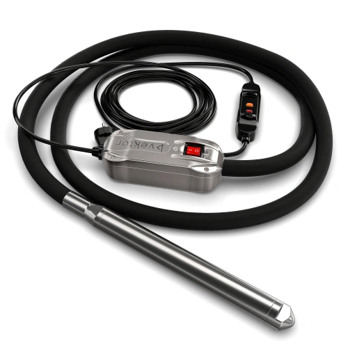 Высокочастотный глубинный вибратор со встроенным преобразователем 5 м Vektor EL 40 по ценам производителя в Челябинске с доставкой по всей России