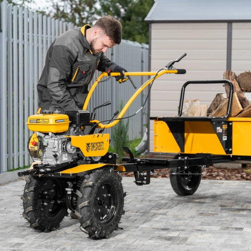 Мотоблок DPT-170S, 7 л.с., ремен.сцеп, фрез 3х4, ШОМ, передачи 2В/1Н Denzel по ценам производителя в Челябинске с доставкой по всей России