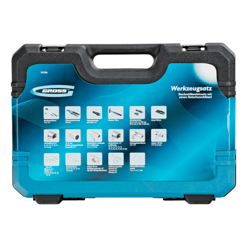 Набор инструментов, 1/4", 1/2", CrV, 120 зубьев, 76 предметов Gross по ценам производителя в Челябинске с доставкой по всей России