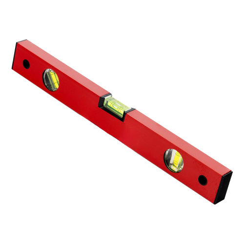 Уровень алюминиевый, 400 мм, 3 глазка, красный, линейка Matrix по ценам производителя в Челябинске с доставкой по всей России