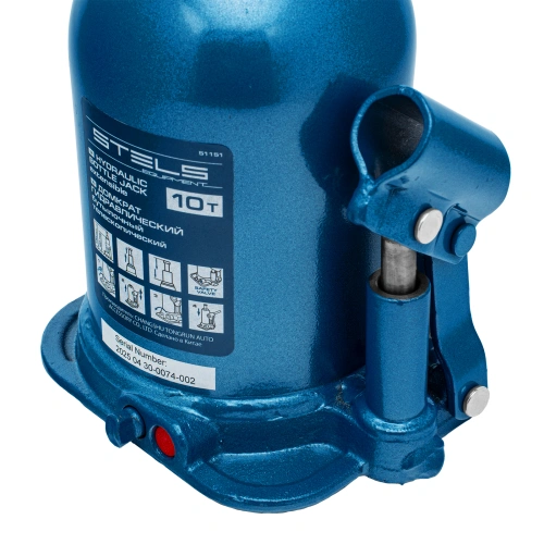 Домкрат гидравлический бутылочный телескопический, 10 т, подъем 180-430 мм Stels по ценам производителя в Челябинске с доставкой по всей России