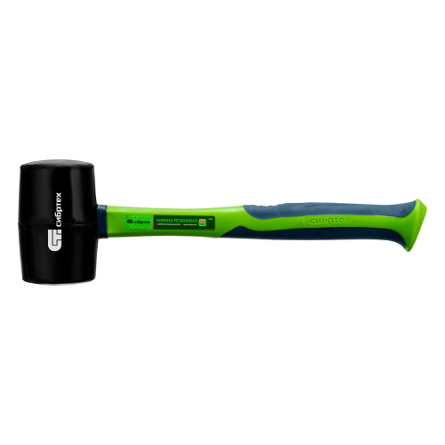 Киянка резиновая, 680 г, черная резина, фибергласовая рукоятка Сибртех по ценам производителя в Челябинске с доставкой по всей России