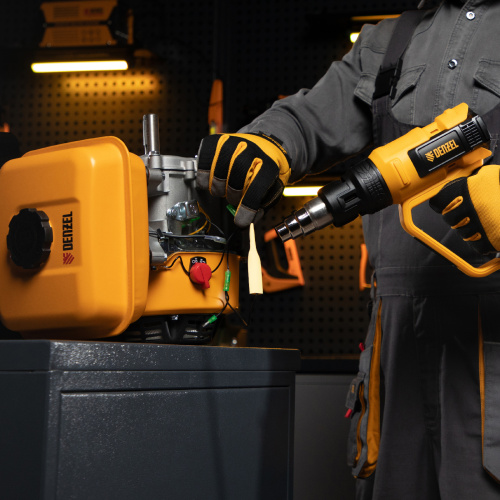 Фен технический HG-2000E, 2000 Вт, 2 режима, LCD дисплей Denzel по ценам производителя в Челябинске с доставкой по всей России