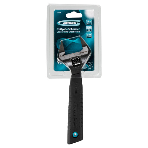 Ключ разводной, 200 мм, CrV, ультратонкие губки Gross по ценам производителя в Челябинске с доставкой по всей России