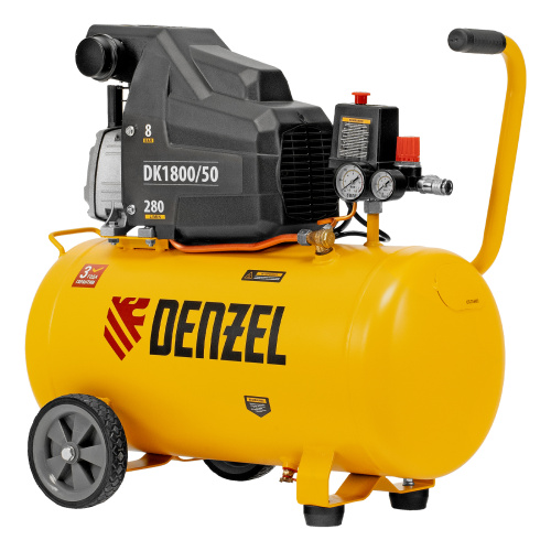 Компрессор воздушный DK1800/50, Х-PRO 1.8 кВт, 280л/мин, 50л Denzel по ценам производителя в Челябинске с доставкой по всей России
