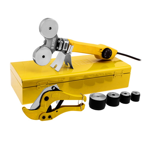 Аппарат для сварки пластиковых труб DWP-750, 750 Вт, 0-300 град, 4 насадки, 20-40 мм Denzel по ценам производителя в Челябинске с доставкой по всей России