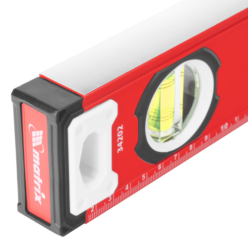 Уровень алюминиевый, фрезерованный, 3 глазка, рукоятки, 800 мм Matrix по ценам производителя в Челябинске с доставкой по всей России