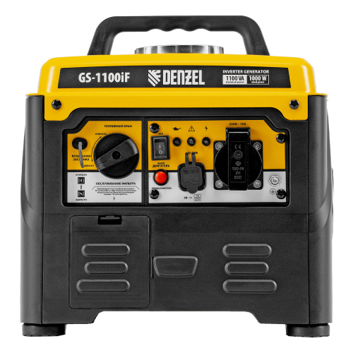 Генератор инверторный GS-1100iF, 1,1 кВт, 230 В, ручной старт DENZEL по ценам производителя в Челябинске с доставкой по всей России