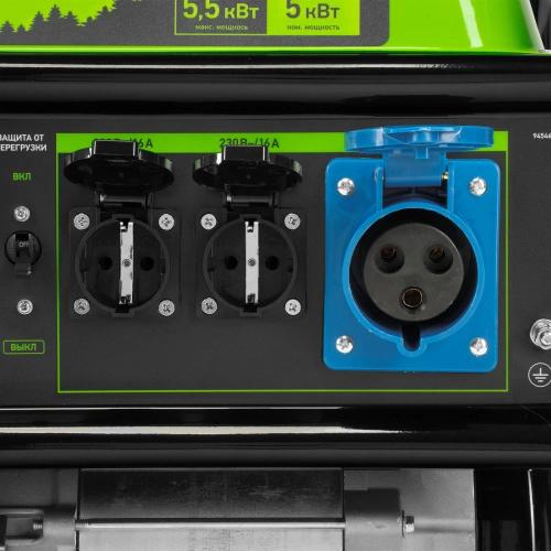 Генератор бензиновый БС-6500, 5.5 кВт, 230В, четырехтактный, 25 л, ручной стартер Сибртех по ценам производителя в Челябинске с доставкой по всей России