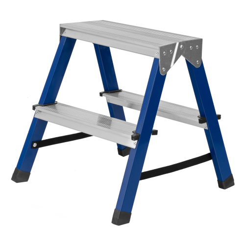 Стремянка двусторонняя 2 ступени, стальная, Сибртех по ценам производителя в Челябинске с доставкой по всей России