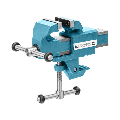 Тиски слесарные, 63 мм, крепление для стола, винтовой зажим (Глазов) по ценам производителя в Челябинске с доставкой по всей России