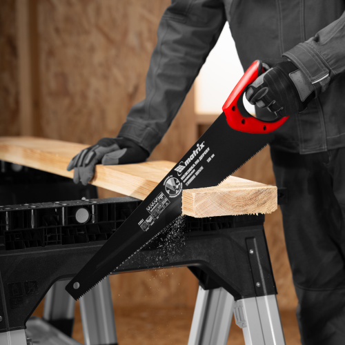 Ножовка по дереву, 500 мм, 7-8 TPI, зуб-3D, каленый зуб, тефлоновое покрытие полотна, двухкомпонентная рукоятка Matrix по ценам производителя в Челябинске с доставкой по всей России