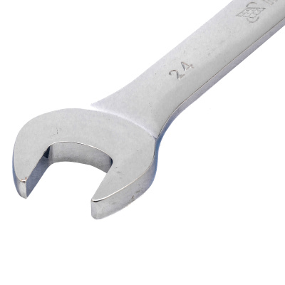 Ключ комбинированный трещоточный, 24 мм, CrV, зеркальный хром Matrix по ценам производителя в Челябинске с доставкой по всей России