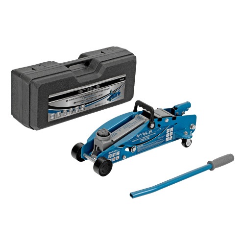 Домкрат гидравлический подкатной с фиксатором, 2.5 т, Safety Pin, 140-385 мм, в кейсе Stels по ценам производителя в Челябинске с доставкой по всей России