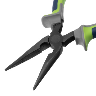 Длинногубцы прямые 180 мм, фосфатирование, трехкомпонентные рукоятки Сибртех по ценам производителя в Челябинске с доставкой по всей России