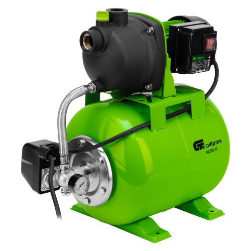 Насосная станция НС650-П, 650 Вт, напор 37 м, 3200 л/ч, ресивер 19 л Сибртех по ценам производителя в Челябинске с доставкой по всей России