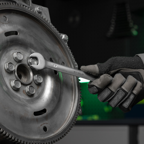 Набор ключей комбинированных 6-19 мм, 8 шт., CrV, матовый хром Stels по ценам производителя в Челябинске с доставкой по всей России