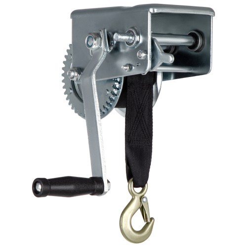 Лебедка шестеренчатая, тяга 0.8 т, ленточная Matrix по ценам производителя в Челябинске с доставкой по всей России