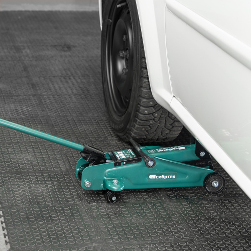 Домкрат гидравлический подкатной, 2 т, 127-330 мм, в пласт. кейсе Сибртех по ценам производителя в Челябинске с доставкой по всей России