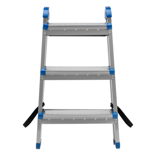 Стремянка двухсторонняя 3 ступени, сталь профиль, стальные ступени, Сибртех по ценам производителя в Челябинске с доставкой по всей России