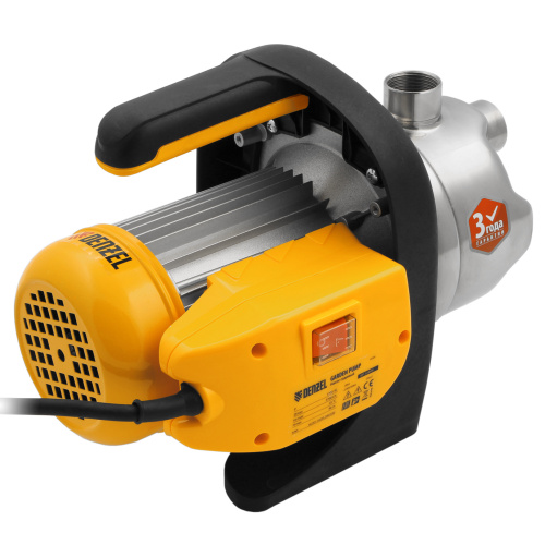 Садовый поверхностный насос GP1200Х, 1200 Вт, 3700 л/ч, подъем 46 м, нержавейка Denzel по ценам производителя в Челябинске с доставкой по всей России