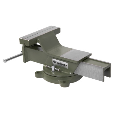 Тиски слесарные, 150 мм, стальные, поворотные Сибртех по ценам производителя в Челябинске с доставкой по всей России