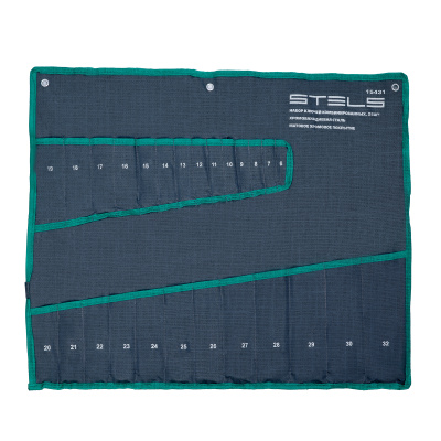 Набор ключей комбинированных 6-32 мм, 26 шт, CrV, матовый хром Stels по ценам производителя в Челябинске с доставкой по всей России