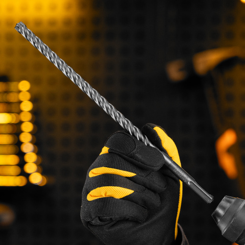 Бур по бетону, цельная крестовая пластина, 10x265 мм, SDS PLUS Denzel по ценам производителя в Челябинске с доставкой по всей России