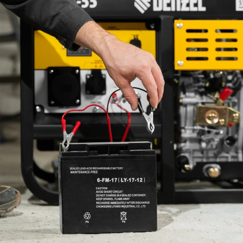 Генератор дизельный DES-55, 5,5 кВт, 230 В, 11 л, ручной стартер Denzel по ценам производителя в Челябинске с доставкой по всей России