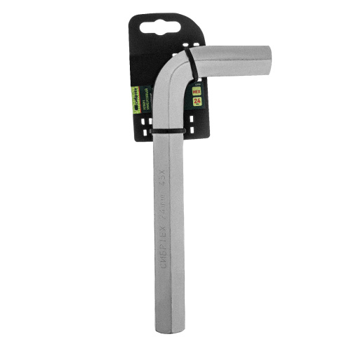 Ключ имбусовый  HEX, 24 мм, 45x, закаленный, никель Сибртех по ценам производителя в Челябинске с доставкой по всей России