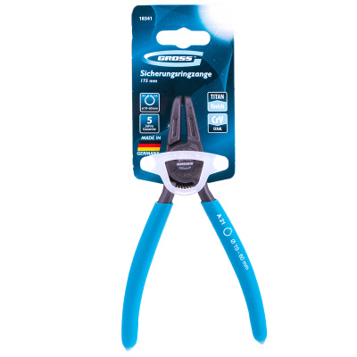 Съемник, 165 мм, для внешних стопорных колец (19-60 мм) изогнутые губки (разжим) Gross по ценам производителя в Челябинске с доставкой по всей России