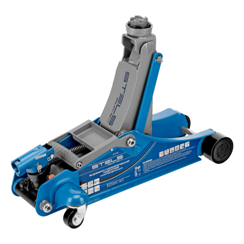 Домкрат гидравлический подкатной, поворотная рукоятка, 2 т, Low Profile, 100-350 мм Stels по ценам производителя в Челябинске с доставкой по всей России