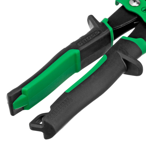 Ножницы по металлу "Piranha", 270 мм, прямой и правый проходной рез, сталь СrMo, двухкомпонентные рукоятки Gross по ценам производителя в Челябинске с доставкой по всей России