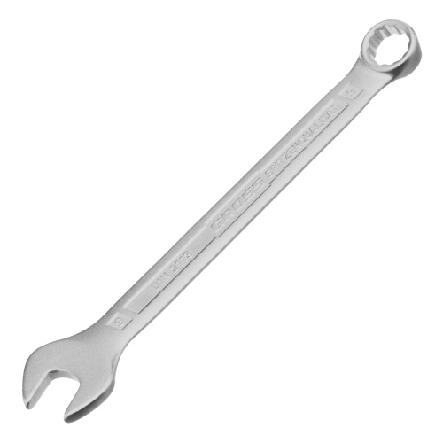 Ключ комбинированный 9 мм, CrV, холодный штамп Gross по ценам производителя в Челябинске с доставкой по всей России
