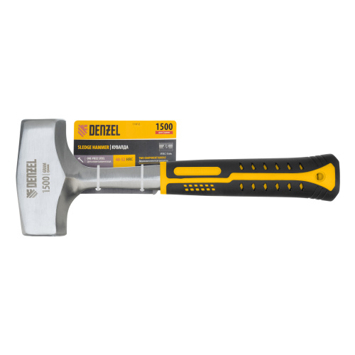 Кувалда 1,5 кг, цельнометаллическая, двухкомпонентная рукоятка Denzel по ценам производителя в Челябинске с доставкой по всей России