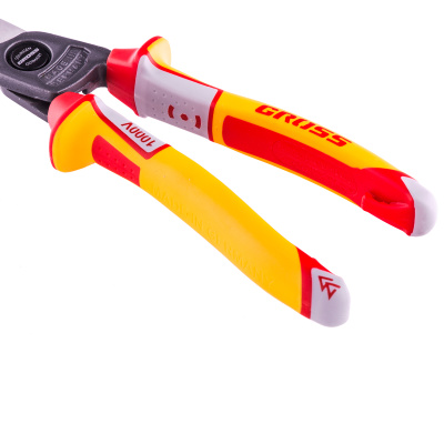 Кабелерез, диэлектрические рукоятки до 1000 В, трехкомпонентные рукоятки, 210 мм Gross по ценам производителя в Челябинске с доставкой по всей России