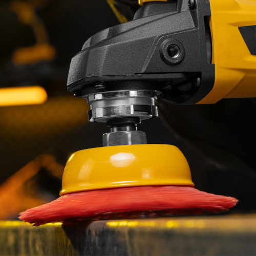 Щетка для УШМ, 100 мм, Чашка, нейлоновая щетина, М14 Denzel по ценам производителя в Челябинске с доставкой по всей России