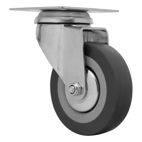 Колесо поворотное D 75 мм, крепление  платформенное Сибртех по ценам производителя в Челябинске с доставкой по всей России