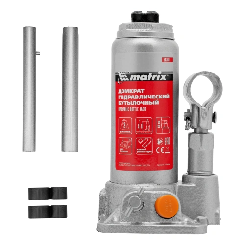 Домкрат гидравлический бутылочный, 2 т, h подъема 158-308 мм Matrix по ценам производителя в Челябинске с доставкой по всей России