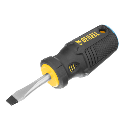 Отвертка SL6x38 мм, CrV, трехкомпонентная рукоятка Denzel по ценам производителя в Челябинске с доставкой по всей России