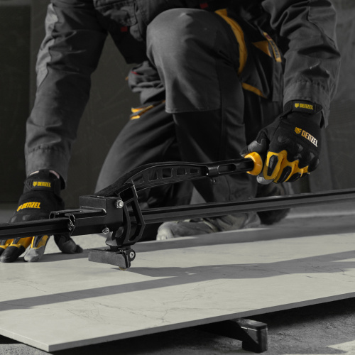 Плиткорез рельсовый 1200х16мм, каретка на подш., стальная станина, усил. рукоятка-пенал Denzel по ценам производителя в Челябинске с доставкой по всей России